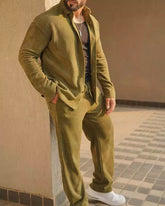 Mhendi Color Luxury Korean Style Full Co-Ord Set Trouser and Shirt - XPCRDF