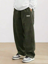 Green Color Mens Corduroy Cotton Pants Casual and Regular Fit Full size - XPPT