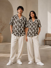 Brown Mirror Unisex Full Pant Co-ords - XPCRDF