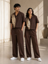 Brown Wing Unisex Full Pant Co-ords - XPCRDF