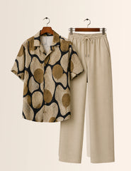 Cream Patch Unisex Full Pant Co-ords - XPCRDF