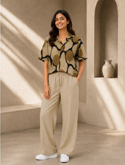 Cream Patch Unisex Full Pant Co-ords - XPCRDF