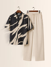 Cream Scratch Unisex Half Sleeve Full Pant Cords - XPCRDF