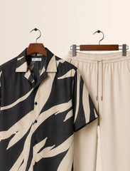 Cream Scratch Unisex Half Sleeve Full Pant Cords - XPCRDF