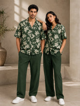 Green Feather Unisex Full Pant Co-ords - XPCRDF