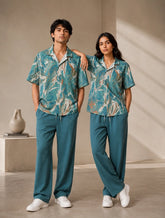 Green Watery Unisex Full Pant Co-ords - XPCRDF