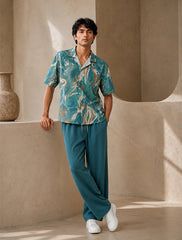 Green Watery Unisex Full Pant Co-ords - XPCRDF