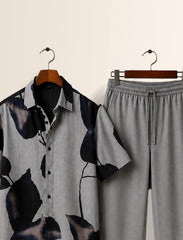 Grey Leaf Unisex Half Sleeve Full Pant Cords - XPCRDF