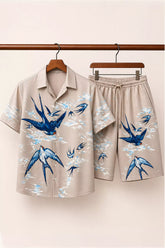 Navy Swallow Half Pants Cords - XPCRDH
