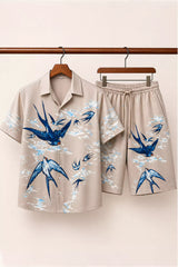 Navy Swallow Half Pants Cords - XPCRDH