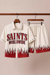 White Saints Half Pants Cords - XPCRDH