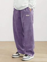 Purple Color Mens Corduroy Cotton Pants Casual and Regular Fit Full size - XPPT