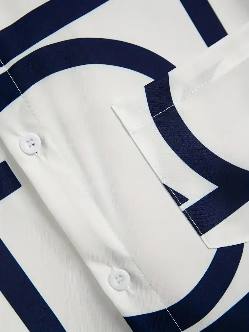 White Alphabet Design Men's Half Sleeves Cords Cotton Material - XPCRDH