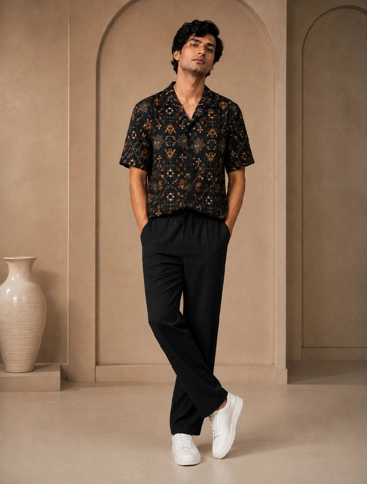 Black Illusion Unisex Full Pant Co-ords - XPCRDF