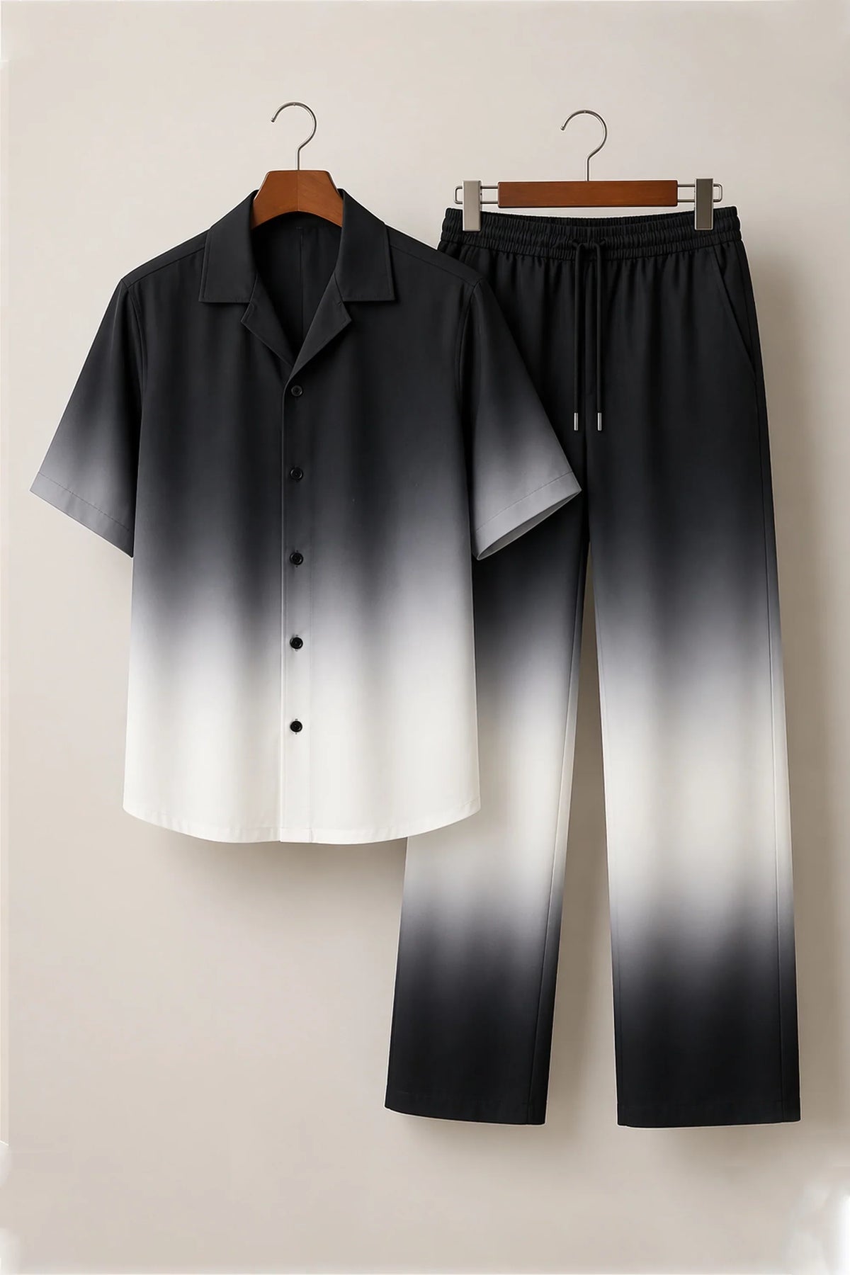 Black Shading Mens Full Pant Co-ords - XPCRDF