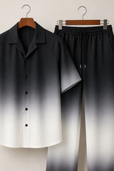 Black Shading Mens Full Pant Co-ords - XPCRDF