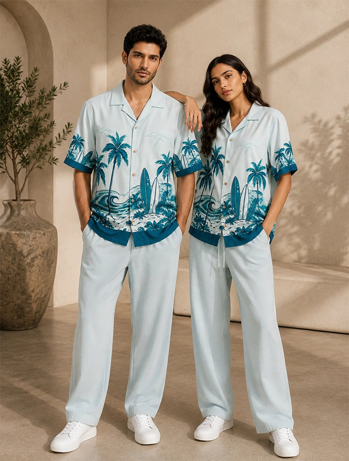 Blue Beach Unisex Full Pant Co-ords - XPCRDF