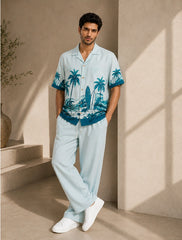 Blue Beach Unisex Full Pant Co-ords - XPCRDF