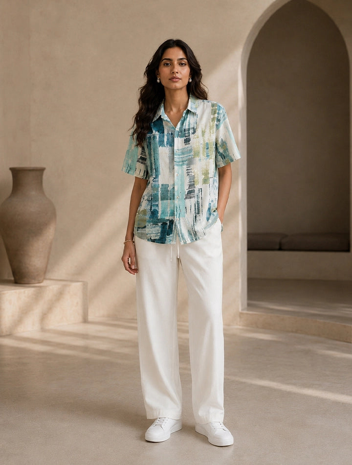 Blue Patch Unisex Full Pant Co-ords - XPCRDF