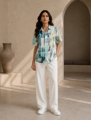 Blue Patch Unisex Full Pant Co-ords - XPCRDF