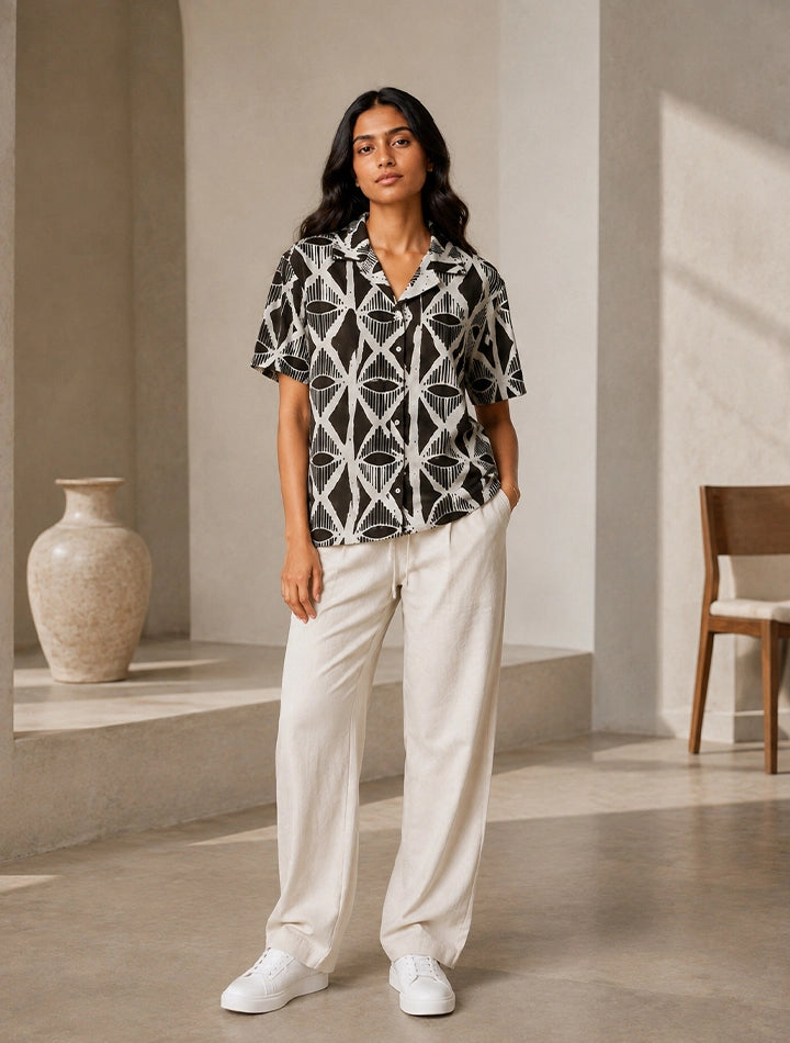 Brown Mirror Unisex Full Pant Co-ords - XPCRDF