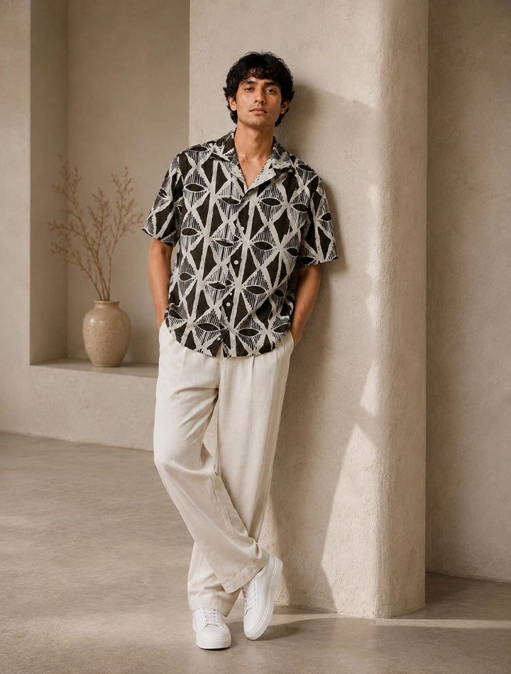 Brown Mirror Unisex Full Pant Co-ords - XPCRDF