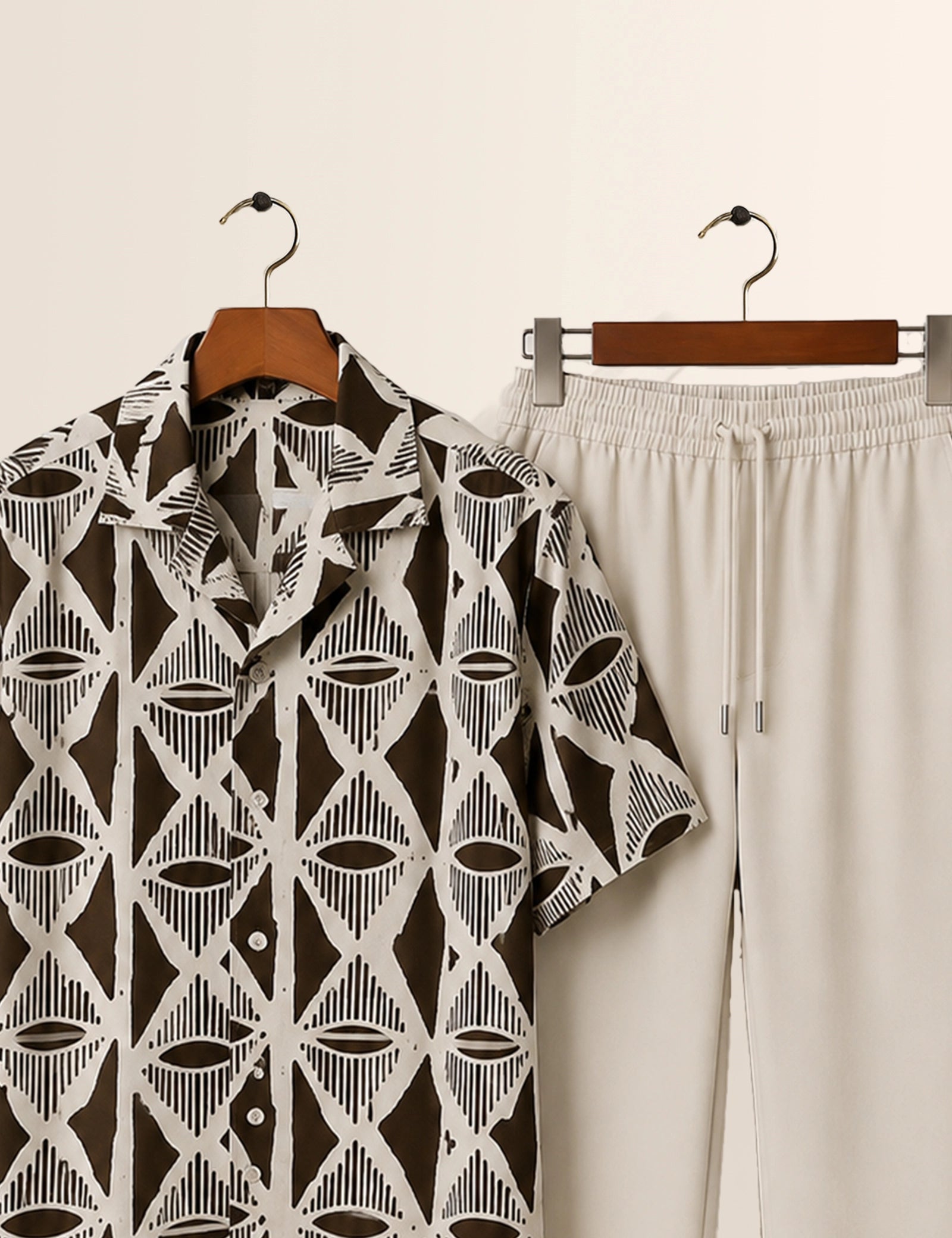 Brown Mirror Unisex Full Pant Co-ords - XPCRDF
