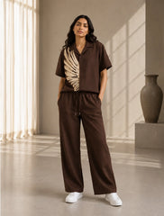 Brown Wing Unisex Full Pant Co-ords - XPCRDF