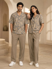Cream Chromatic Unisex Full Pant Co-ords - XPCRDF