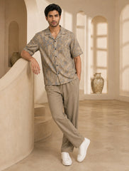 Cream Chromatic Unisex Full Pant Co-ords - XPCRDF