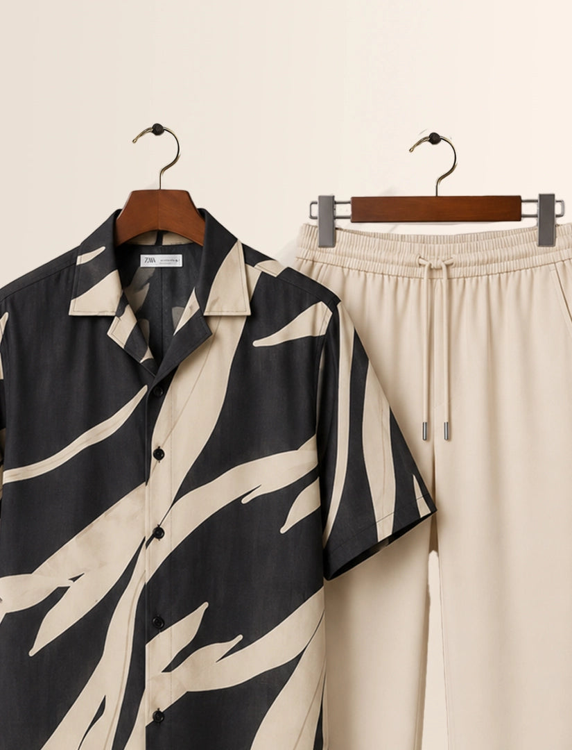 Cream Scratch Unisex Half Sleeve Full Pant Cords - XPCRDF