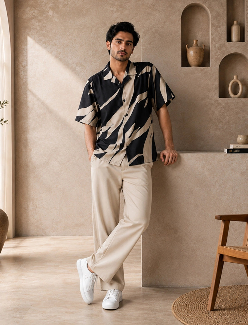 Cream Scratch Unisex Half Sleeve Full Pant Cords - XPCRDF