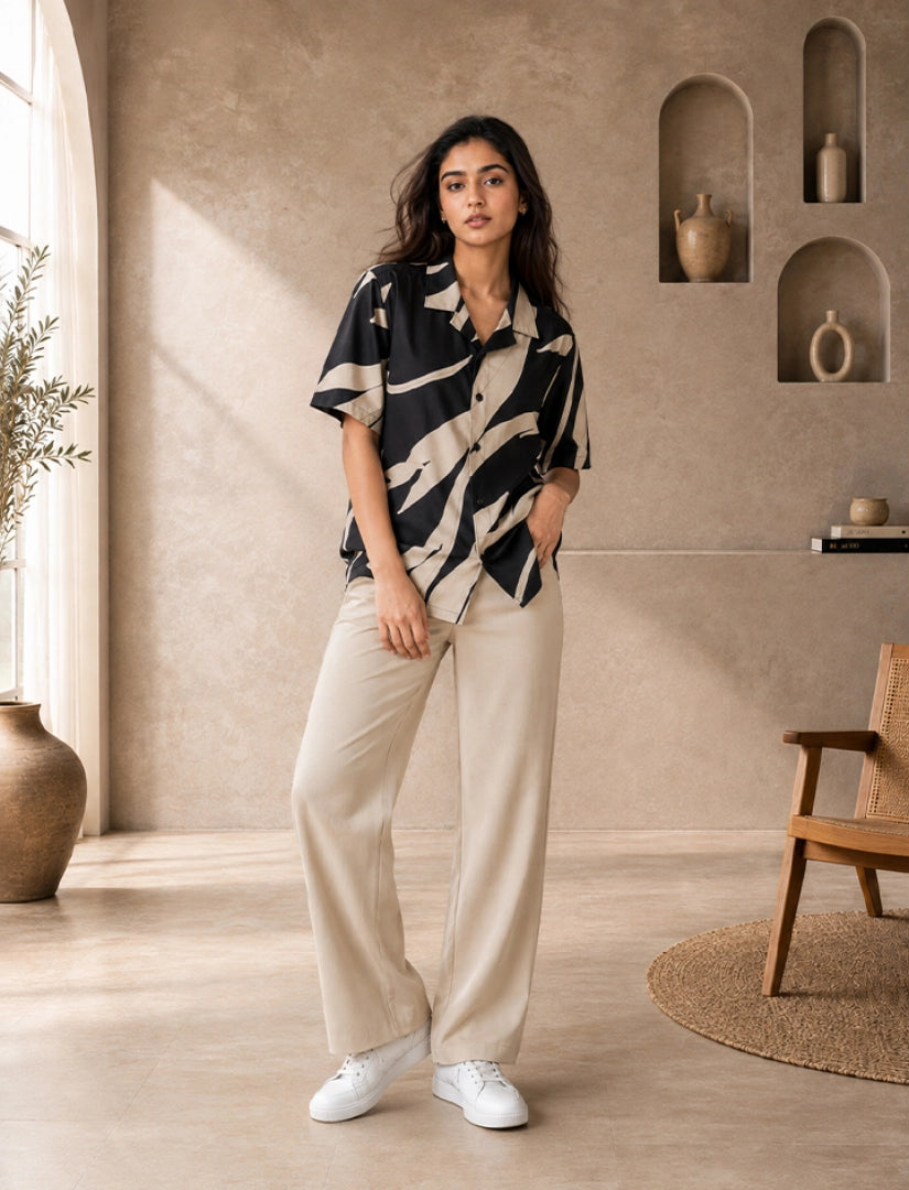 Cream Scratch Unisex Half Sleeve Full Pant Cords - XPCRDF