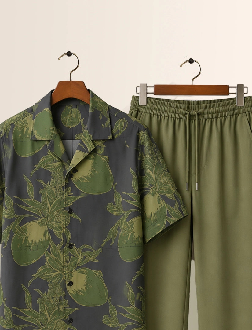 Green Coconut Unisex Half Sleeve Full Pant Cords - XPCRDF