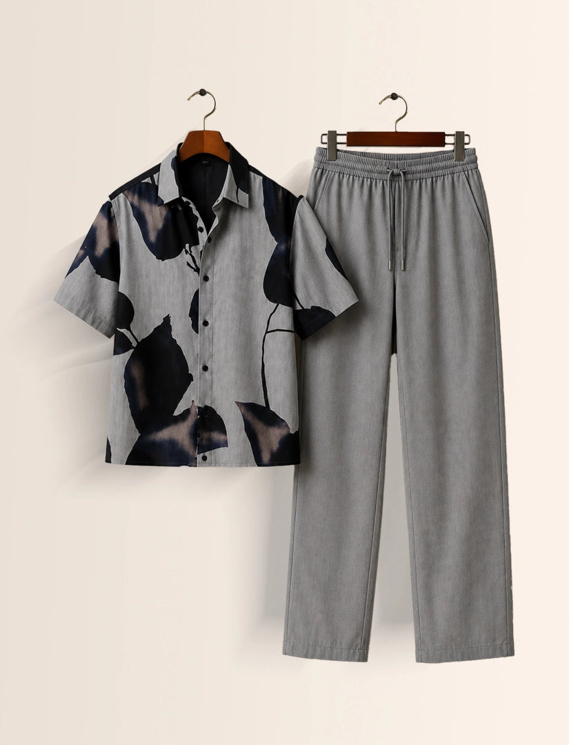 Grey Leaf Unisex Half Sleeve Full Pant Cords - XPCRDF