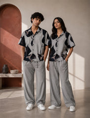 Grey Leaf Unisex Half Sleeve Full Pant Cords - XPCRDF