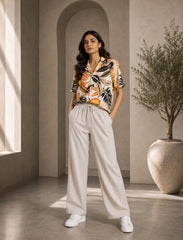 Multi Leaf Unisex Half Sleeve Full Pant Cords - XPCRDF