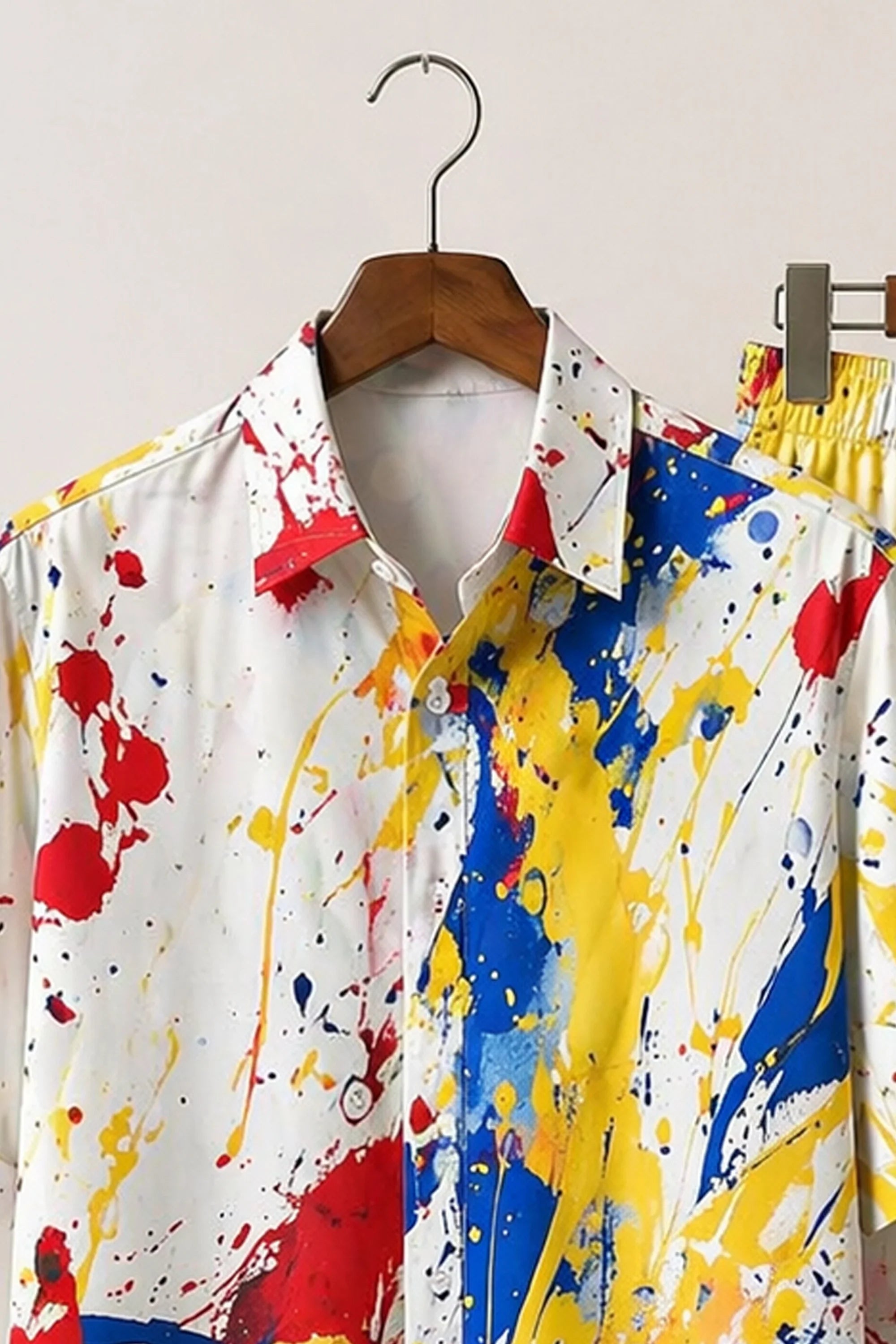 Multi Splash Paint Mens Full Pant Co-ords - XPCRDF