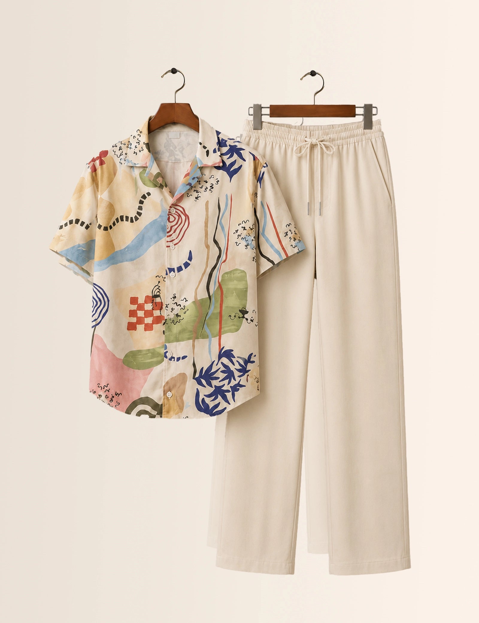 Peach Doodle Unisex Full Pant Co-ords - XPCRDF