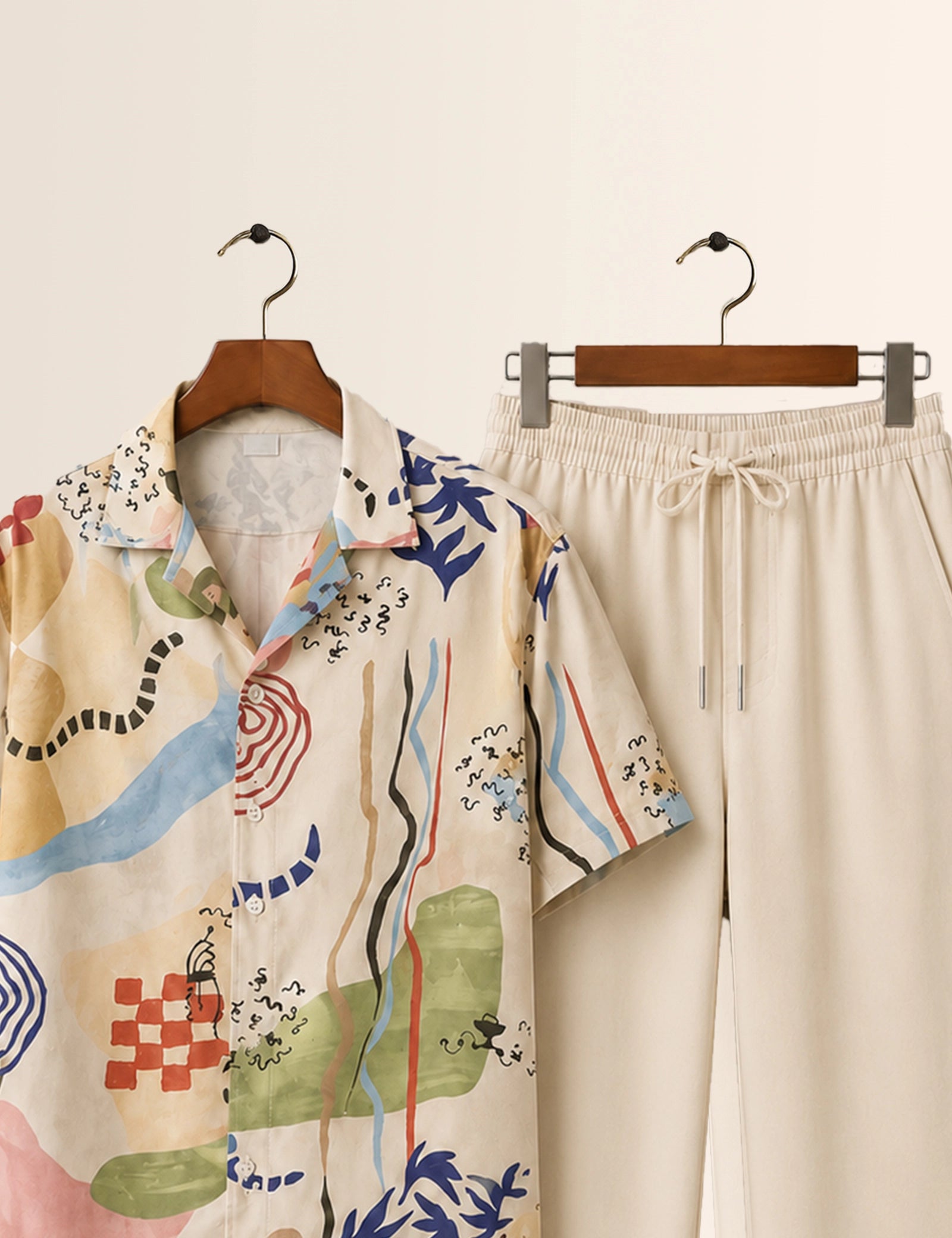 Peach Doodle Unisex Full Pant Co-ords - XPCRDF