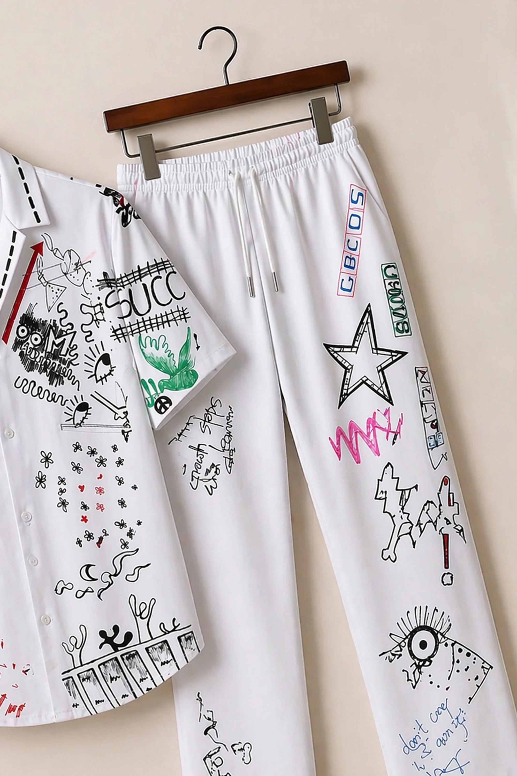 Pencil Doodle Mens Full Pant Co-ords - XPCRDF