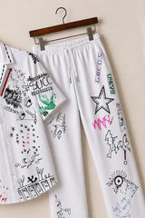 Pencil Doodle Mens Full Pant Co-ords - XPCRDF