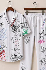 Pencil Doodle Mens Full Pant Co-ords - XPCRDF