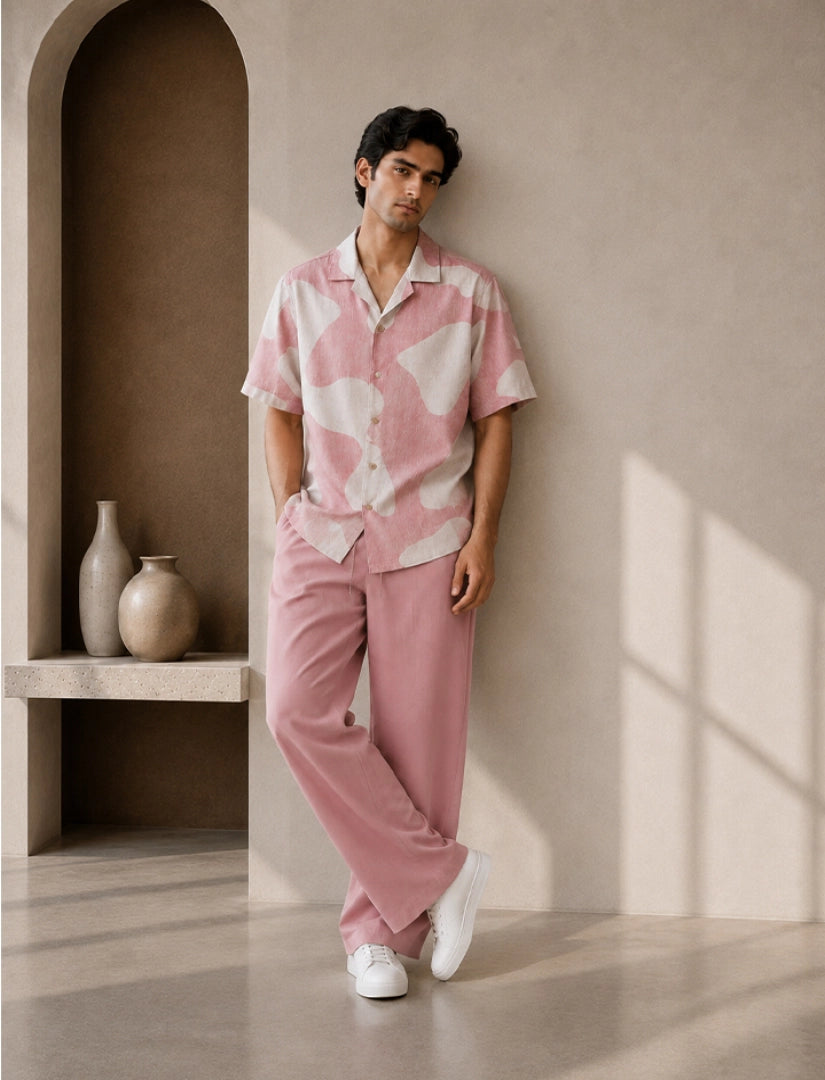 Pink Patches Unisex Half Sleeve Full Pant Cords - XPCRDF