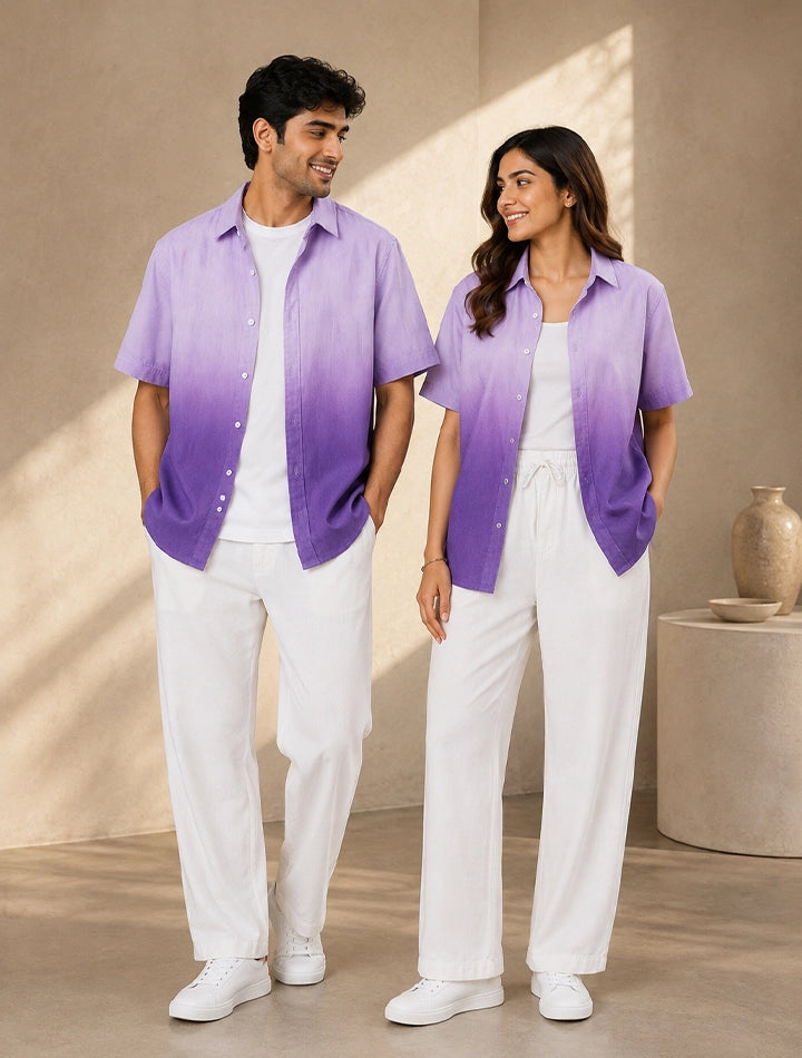Purple Shady Unisex Full Pant Co-ords - XPCRDF