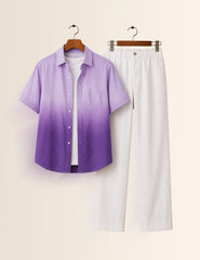 Purple Shady Unisex Full Pant Co-ords - XPCRDF