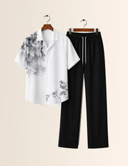 White Design Unisex Full Pant Co-ords - XPCRDF