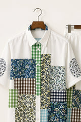 White Pixels Mens Full Pant Co-ords - XPCRDF