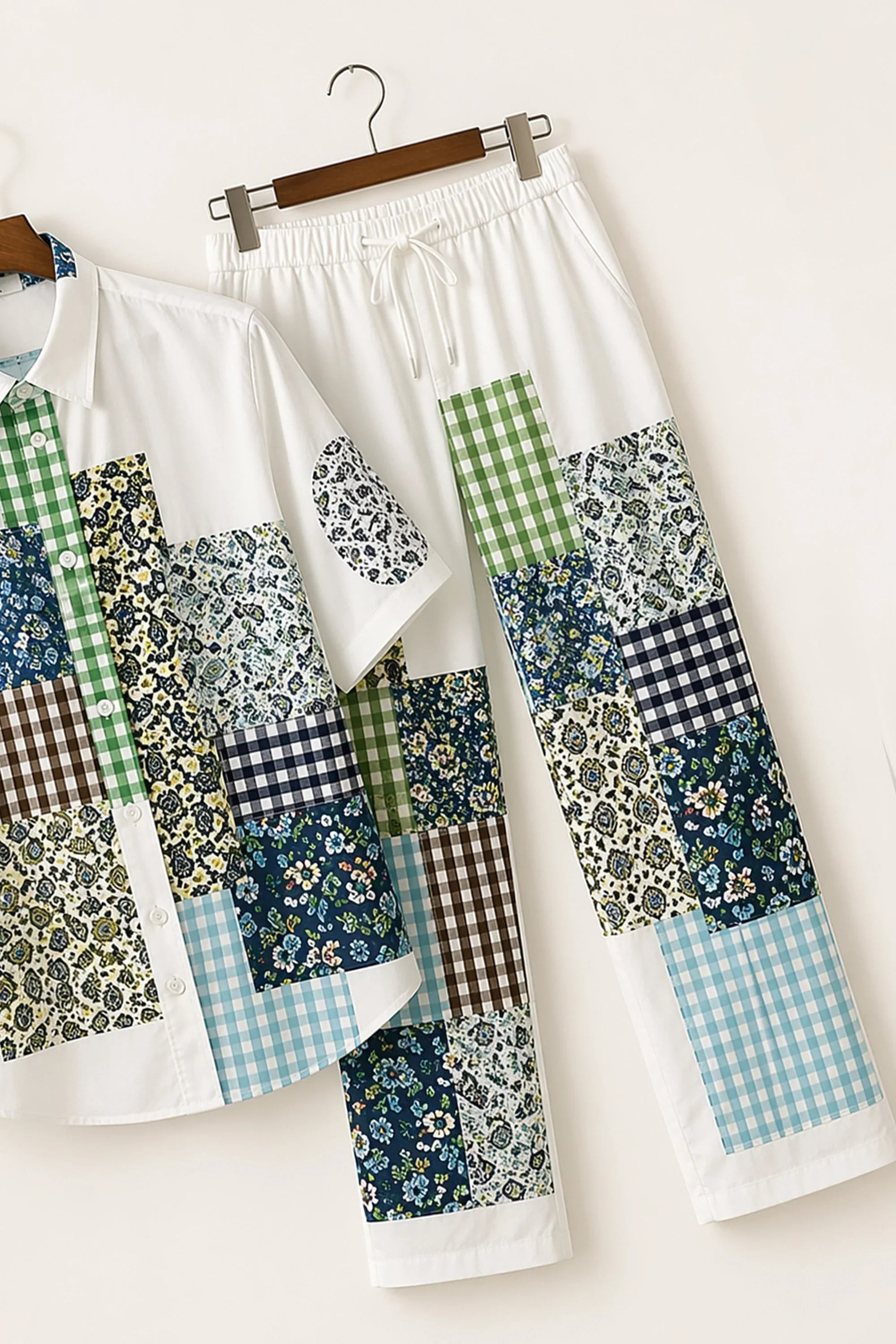 White Pixels Mens Full Pant Co-ords - XPCRDF