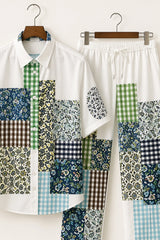 White Pixels Mens Full Pant Co-ords - XPCRDF